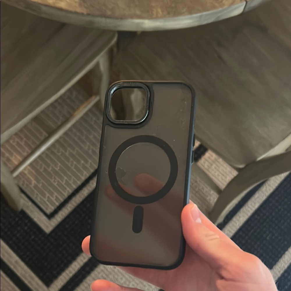 Black Phone Case with MagSafe Compatibility